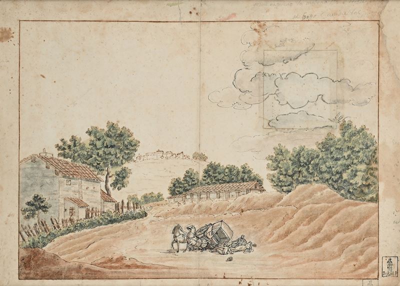 Carlo Labruzzi - Recto: la Caduta; Verso: la Vergine Salvatrice con Cristo e Santi