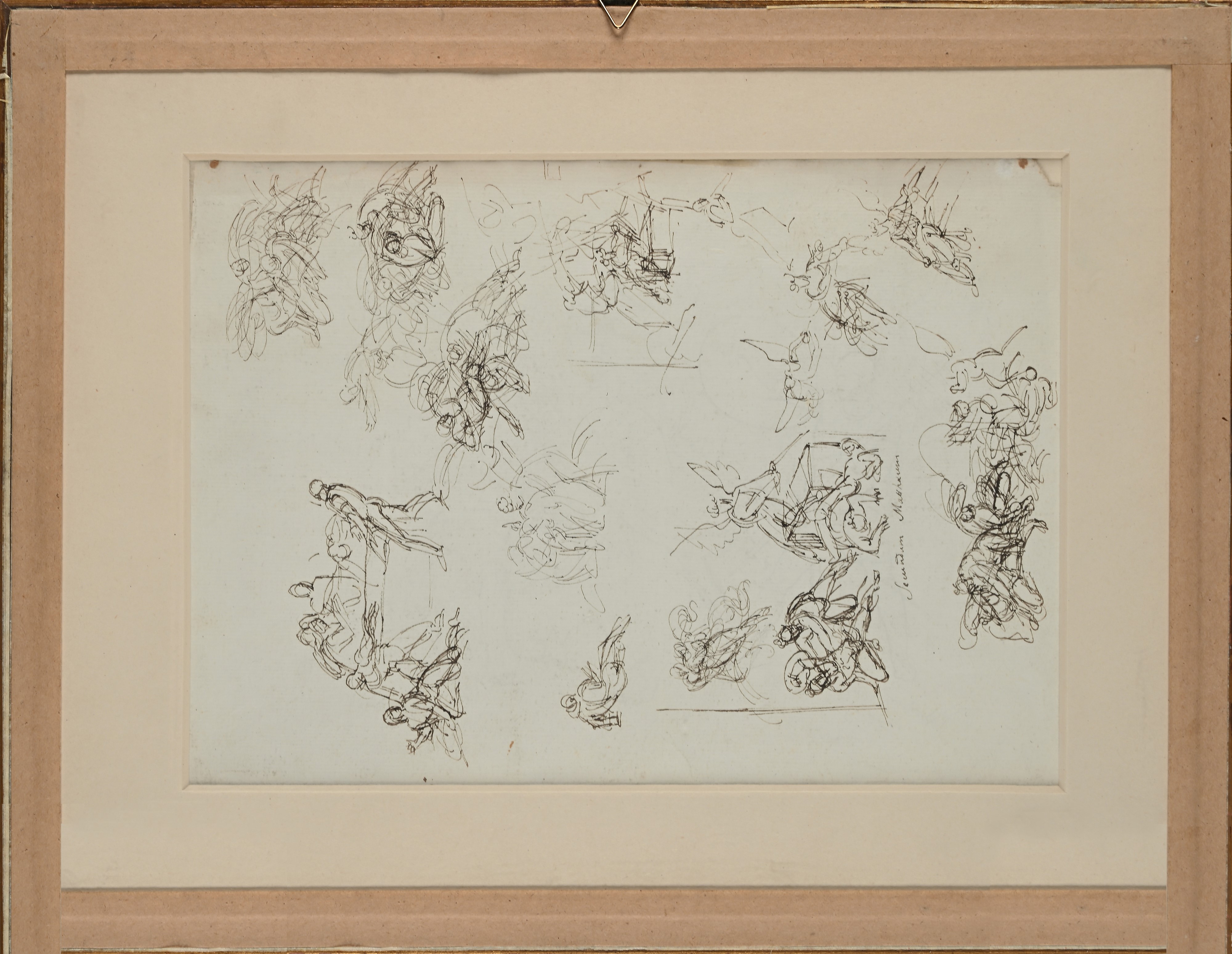 Recto: Scena di Battaglia; Verso: Studi per Secundum Mattaeum