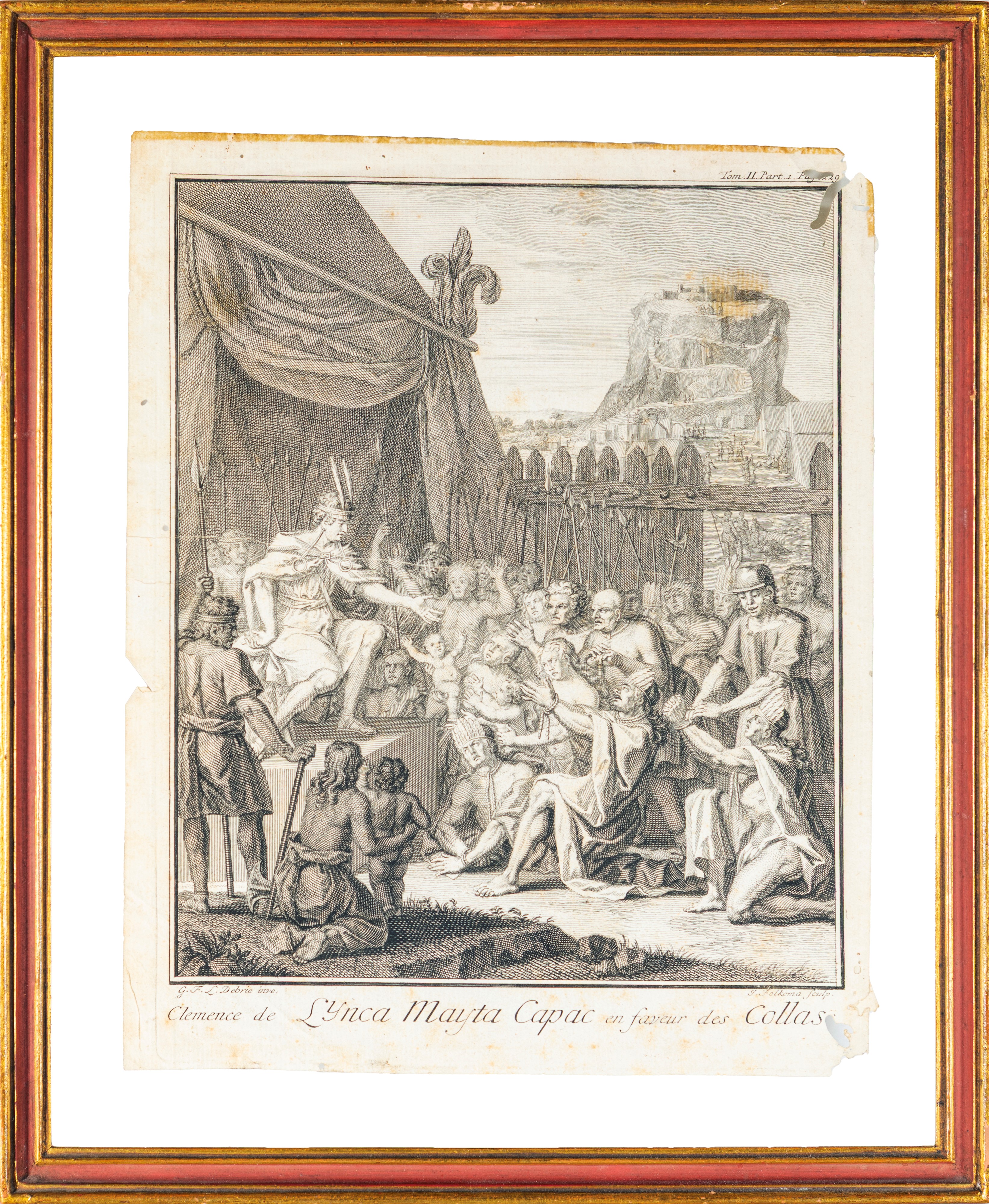 Cinque incisioni sottovetro incorniciate