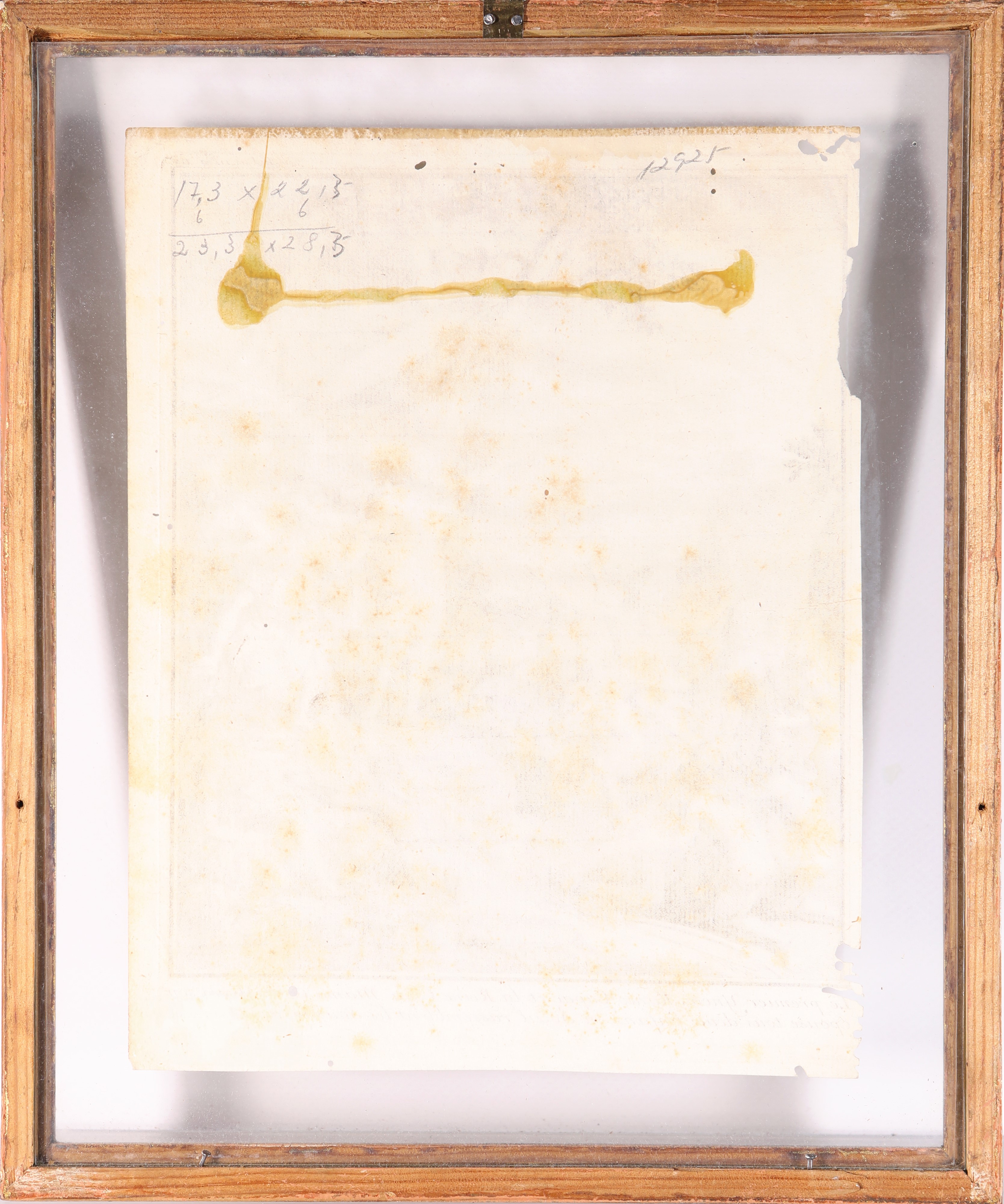 Cinque incisioni sottovetro incorniciate