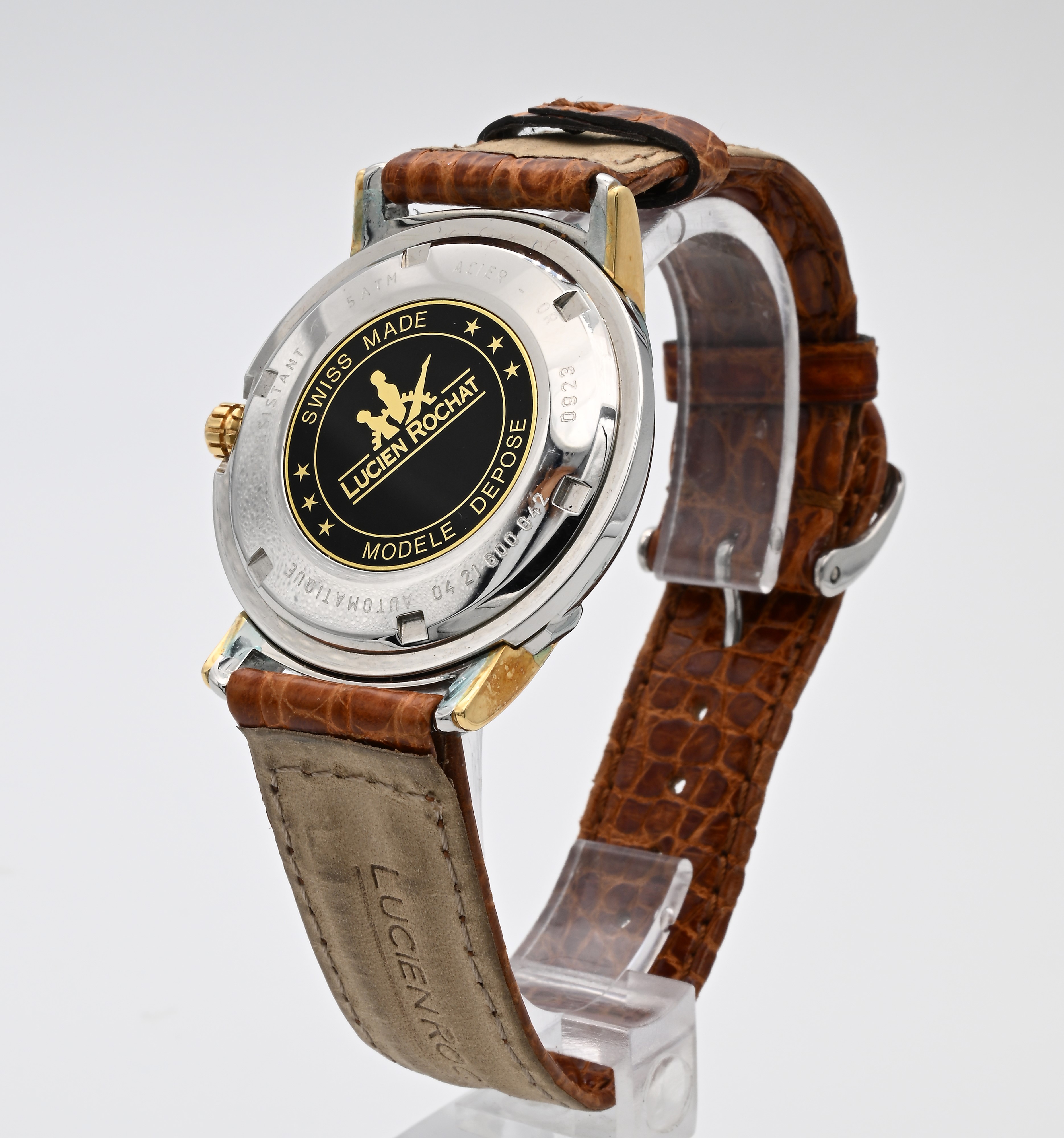 Lucien Rochat Keos 04 21 600 042 - Orologio da polso automatico da uomo con datario in acciaio ed...