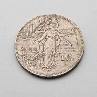 5 Lire 1911 Vittorio Emanuele III Regno D'italia