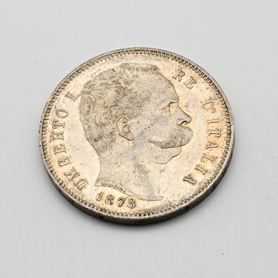 5 Lire 1878 Umberto i di Savoia Regno D'italia
