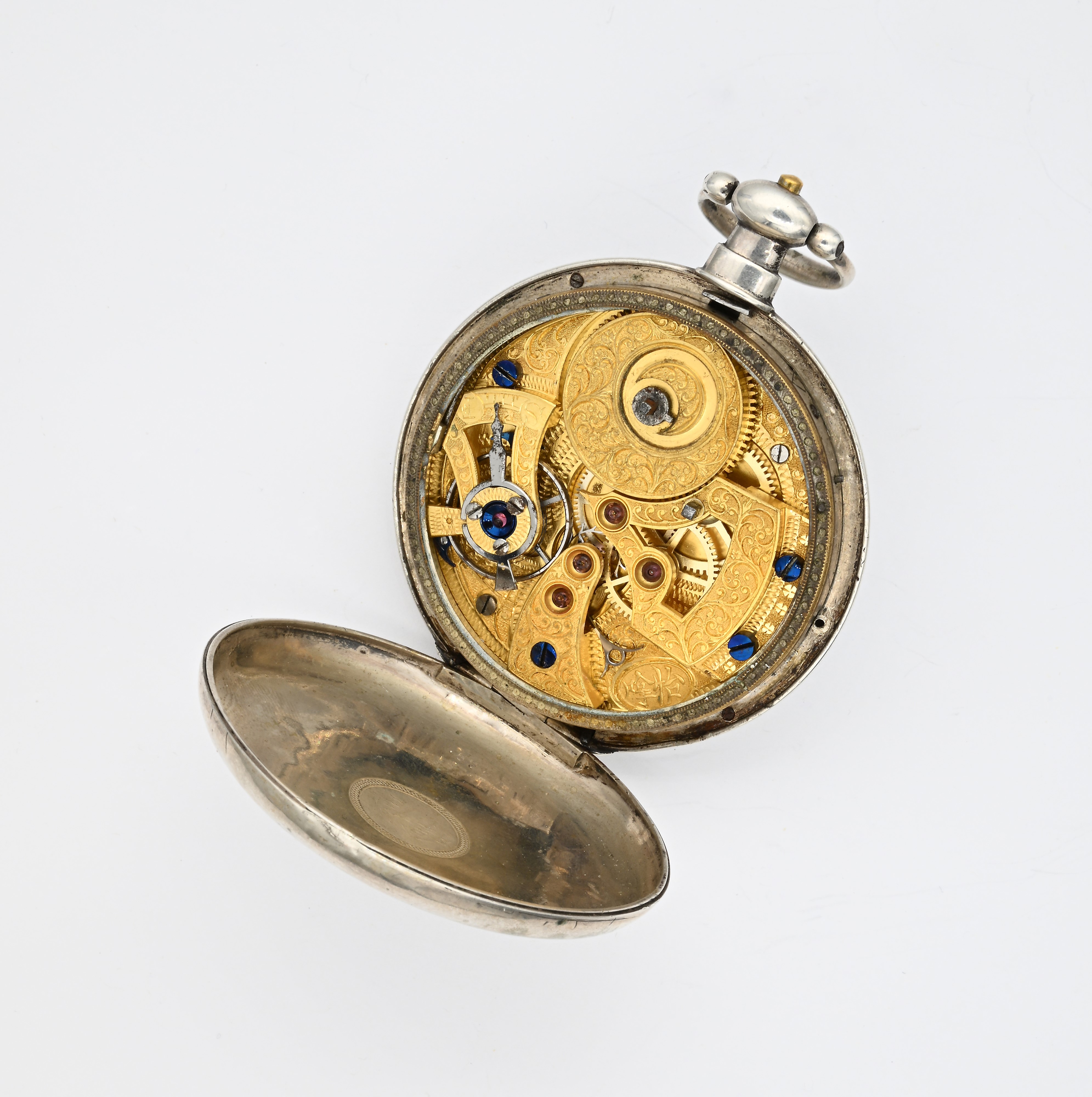 Anonimo - Orologio da tasca con carica a chiavetta per il mercato cinese, con cassa in argento di...