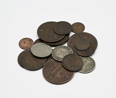Lotto Monete 20, 10, 5, 2, 1 Cts. Umberto i