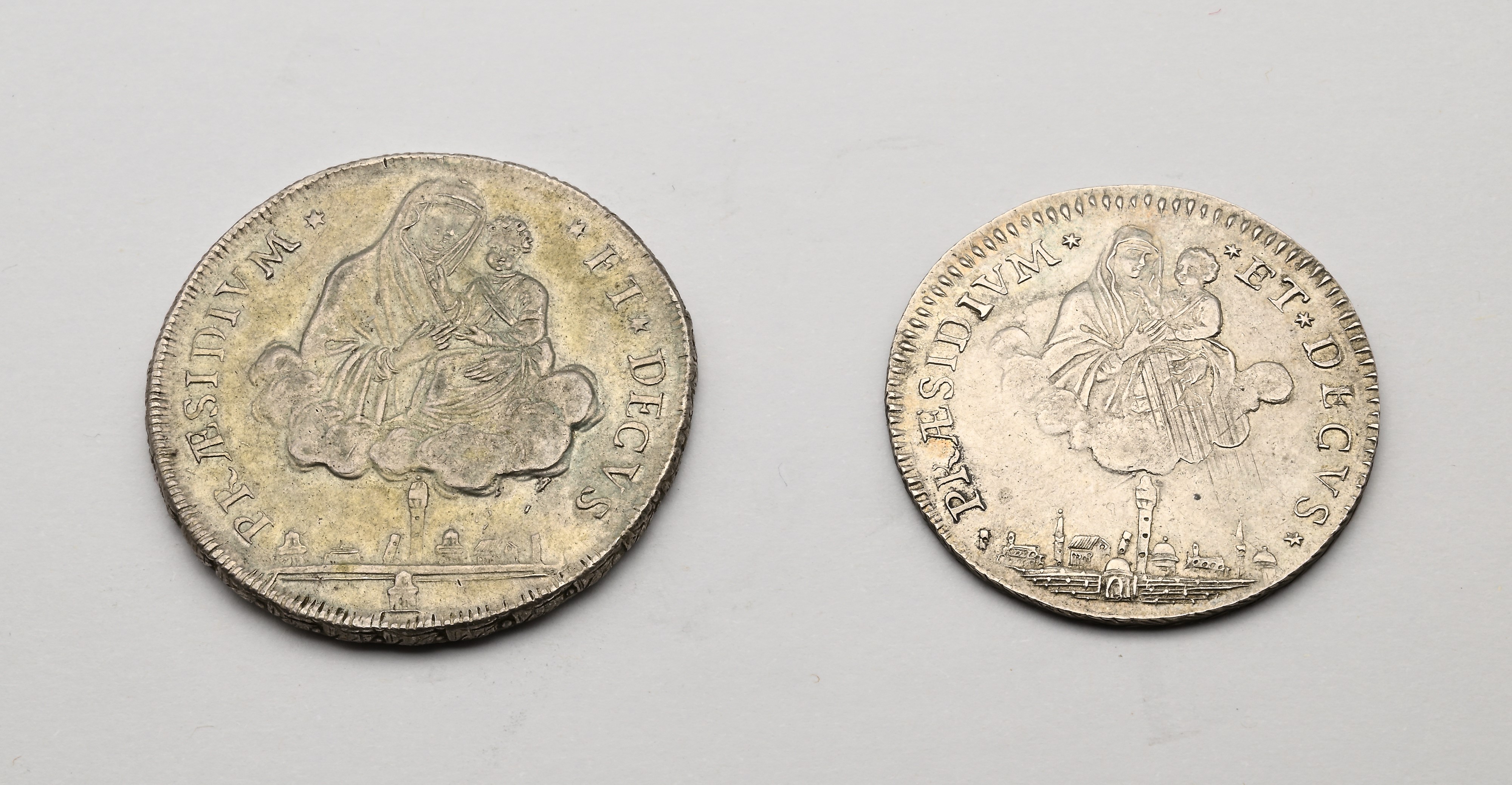 Scudo da 10 Paoli del 3° Tipo 1797 e Mezzo Scudo da 5 Paoli del 1° Tipo 1796 Governo Popolare di ...