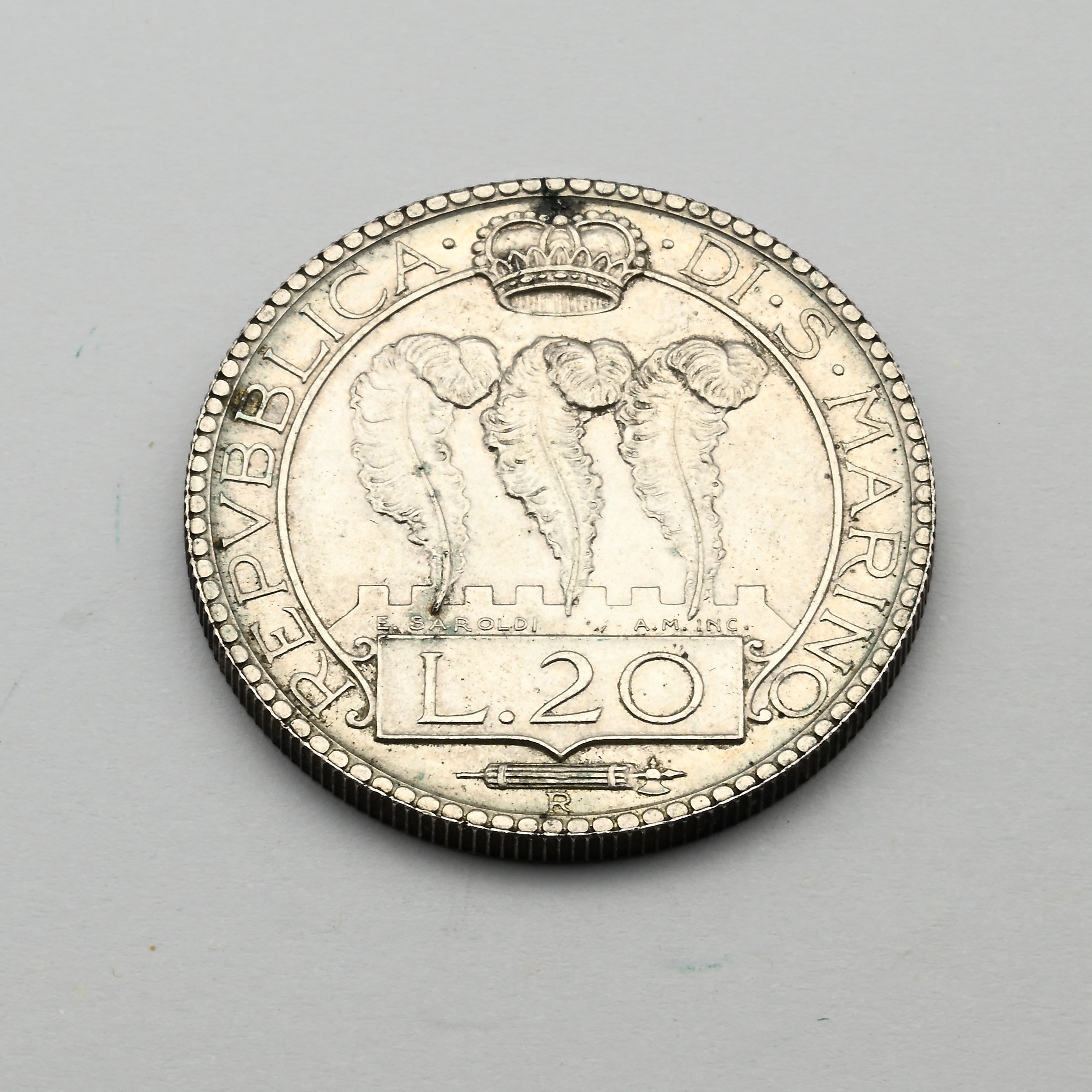 20 Lire 1938 Repubblica di San Marino