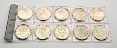 Lotto 500 Lire Città del Vaticano 1958 Pio XII (2), 1958 Sede Vacante (4), 1959 (2), 1960 Giovann...
