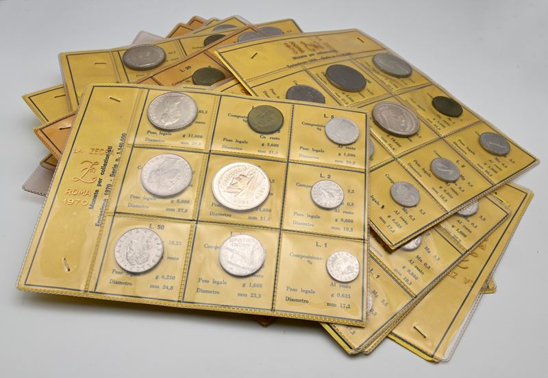 Lotto di 16 Serie Complete 1970 Repubblica Italiana