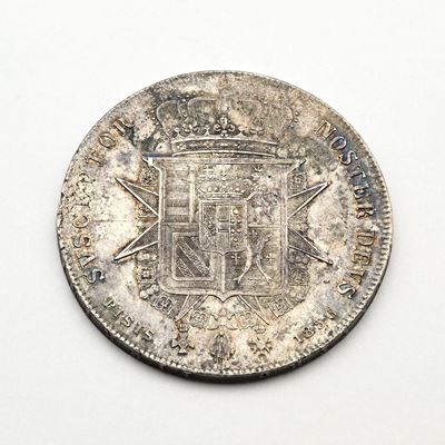Francescone 1856 (variante 4 Stelle) Leopoldo II di Lorena Granducato di Toscana