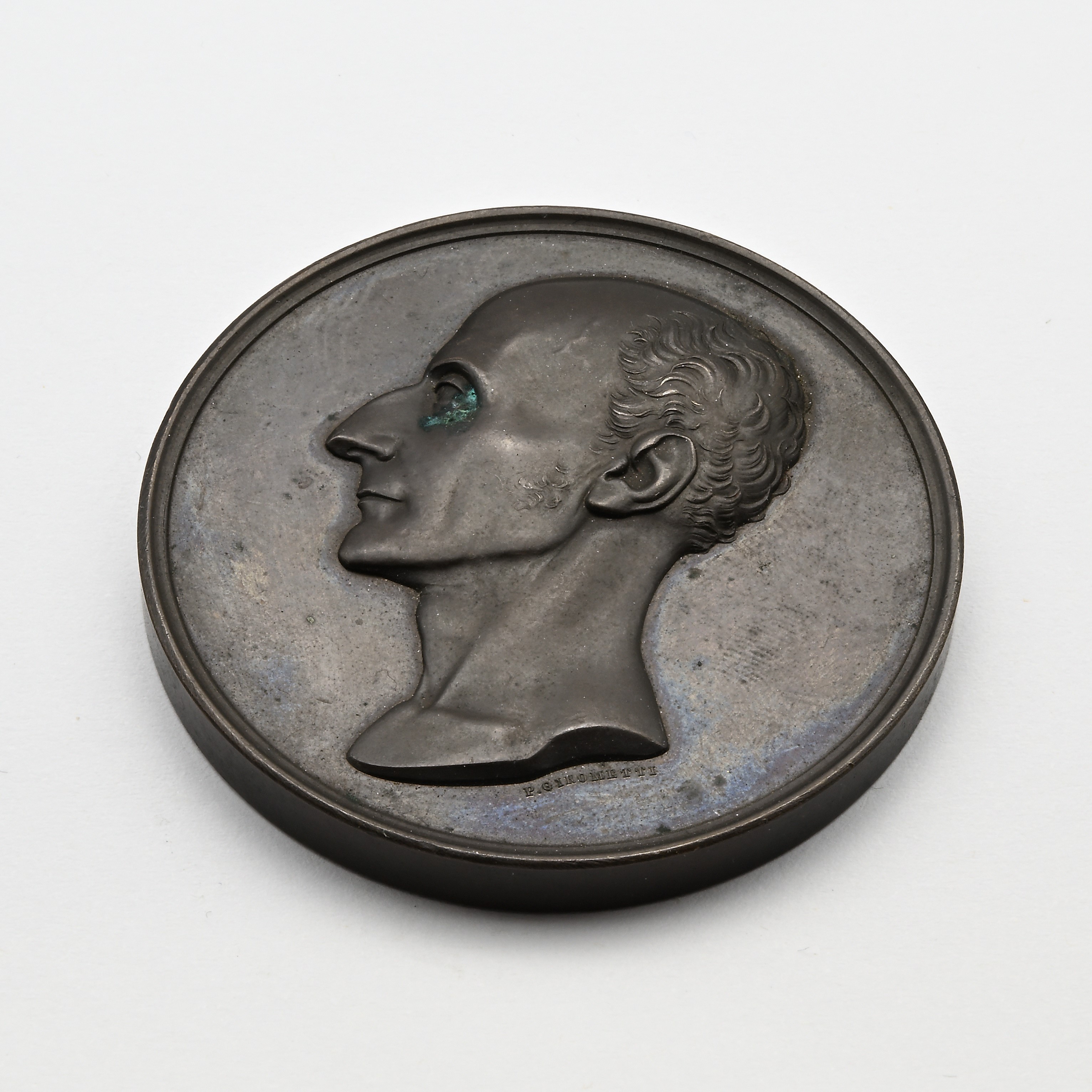 Pietro Girometti - Medaglia in bronzo 1846 in ricordo di Neri Corsini, Primo Ministro del Granduc...