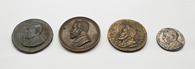 Medaglia in Bronzo Opus Filippo Speranza Benemerenza Carlo Pouchain 1894; Medaglia in Bronzo Unif...