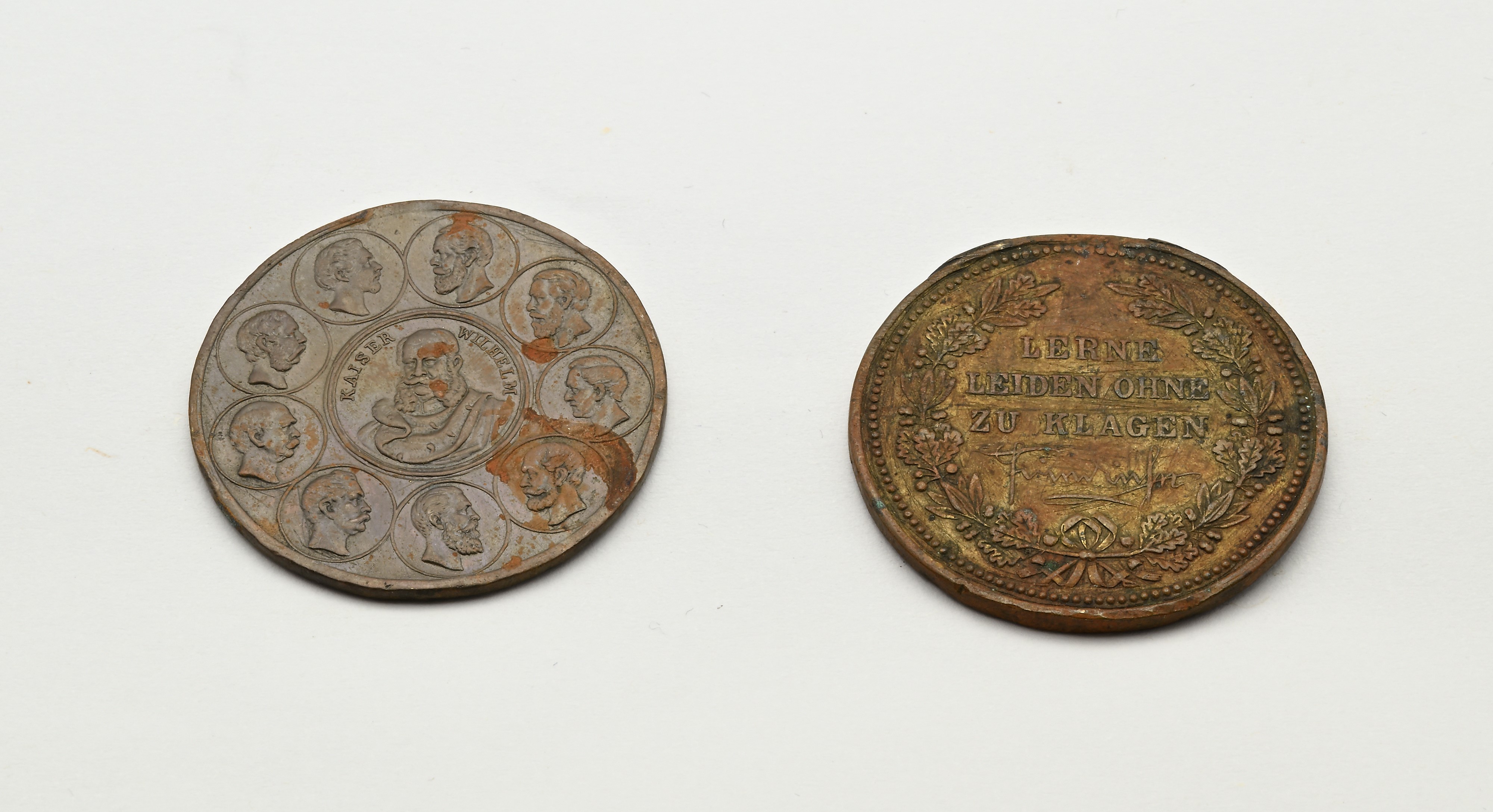 Medaglie commemorative tedesche, bronzo—Kaiser Wilhelm I (25° anniversario della vittoria sulla F...