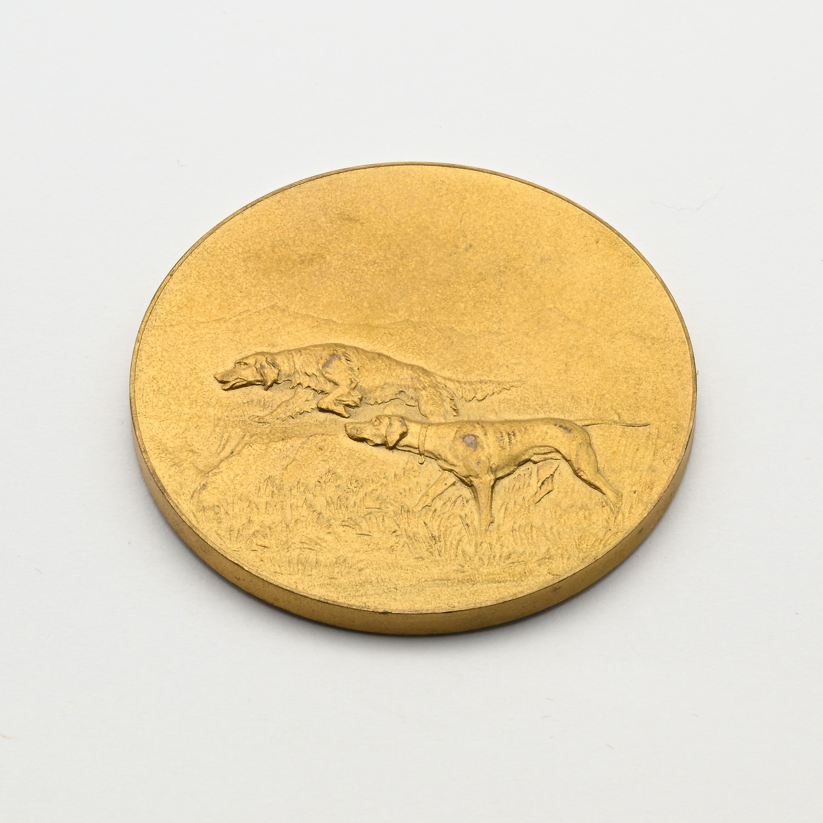 Medaglia in Bronzo Dorato Dell'ente Nazionale della Cinofilia Italiana