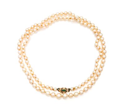 Collana di Perle, Oro e Diamanti.