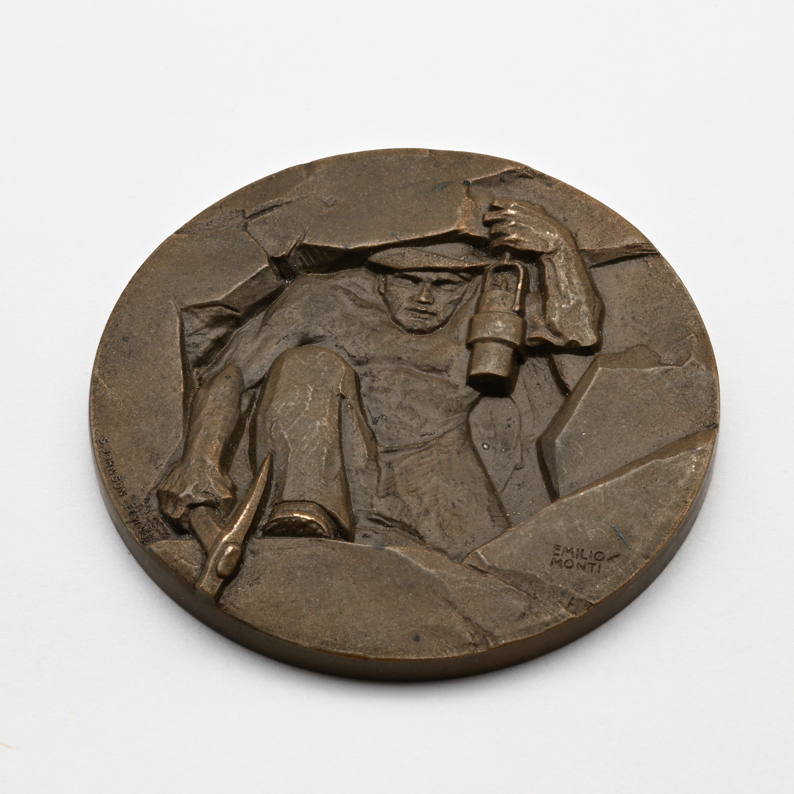Emilio Monti, Medaglia in bronzo per il 50° anniversario del Traforo del Sempione, 1956