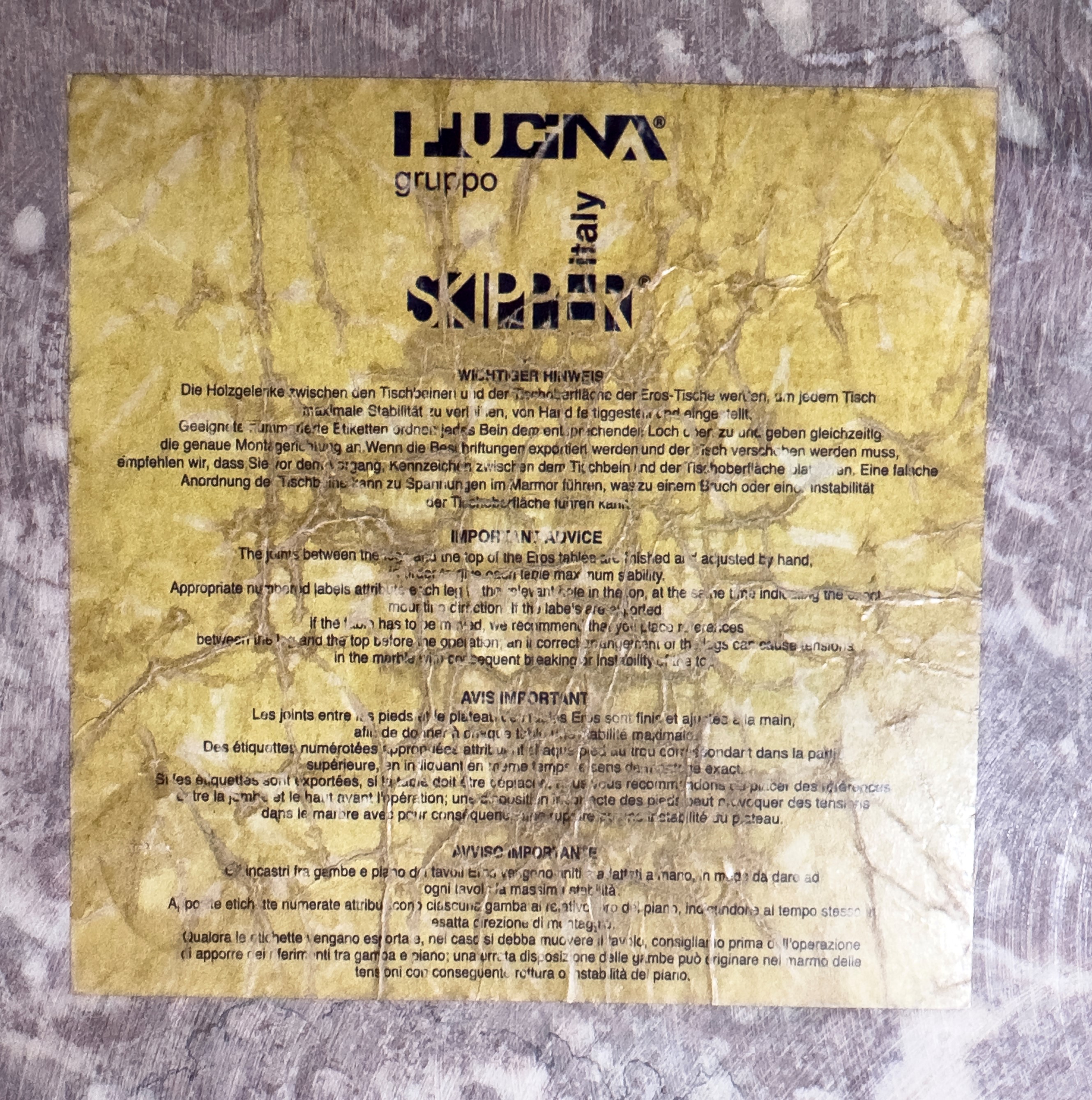 Consolle mod. Eros produzione Skipper in Marmo Rosso di Verona