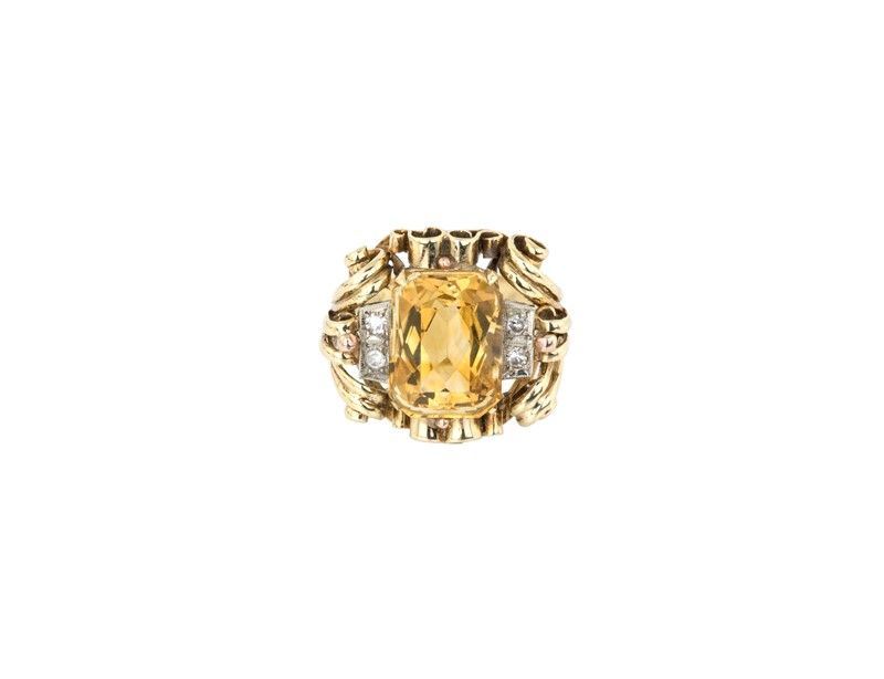 Anello in Oro Giallo Anni 50