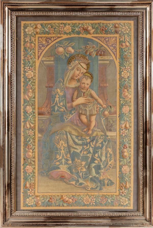 Madonna col Bambino, ispirato al dipinto di Carlo Crivelli
