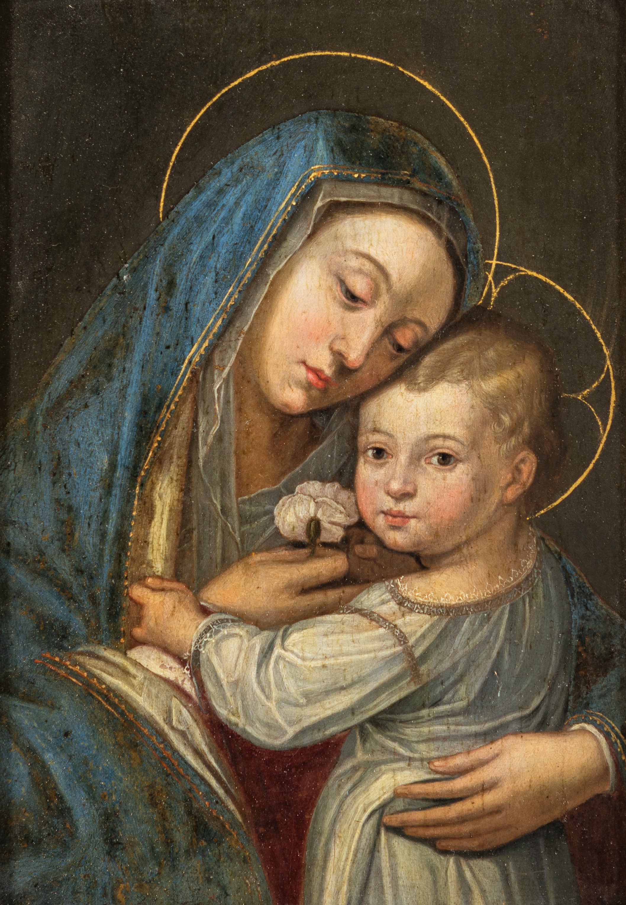 Pittore del XVII Secolo - Madonna con Bambino