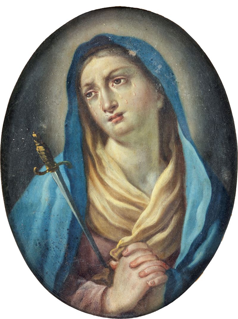 Scuola Romana del XVIII Secolo - Mater Dolorosa