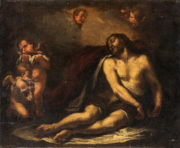 Deposizione con angeli