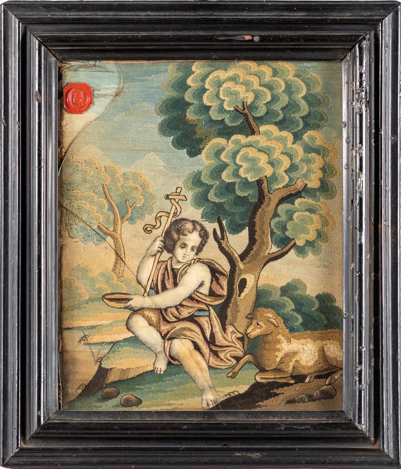 Arte Salentina del XVIII Secolo - San Giovannino con L'agnello