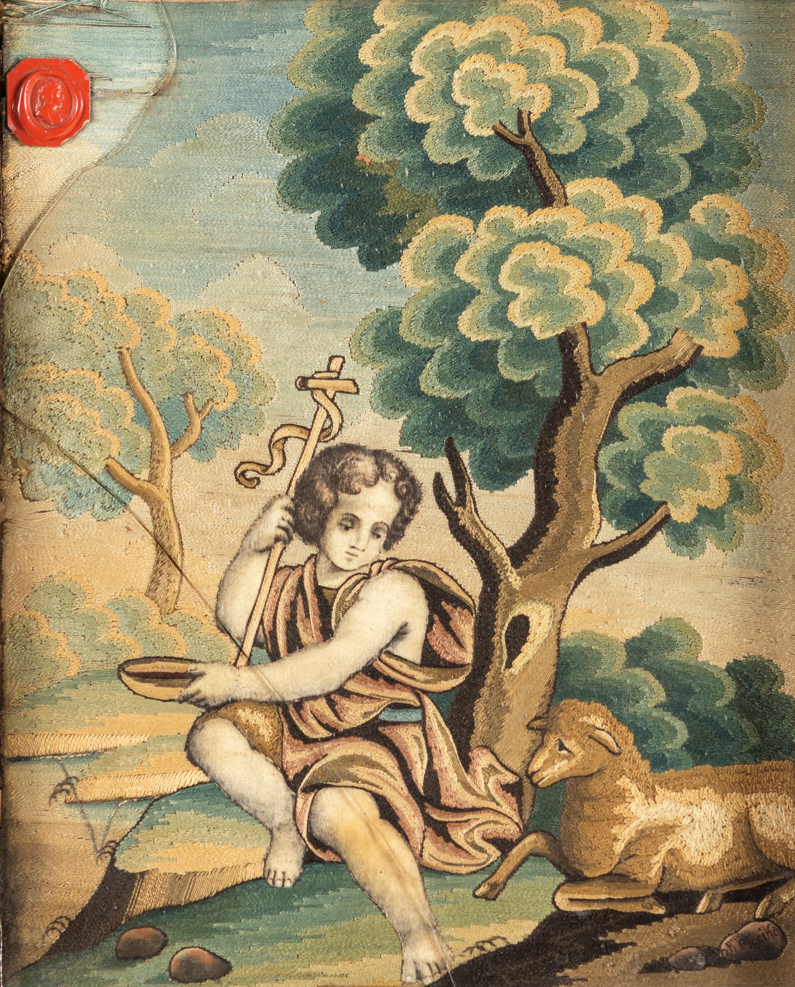 Arte Salentina del XVIII Secolo - San Giovannino con L'agnello