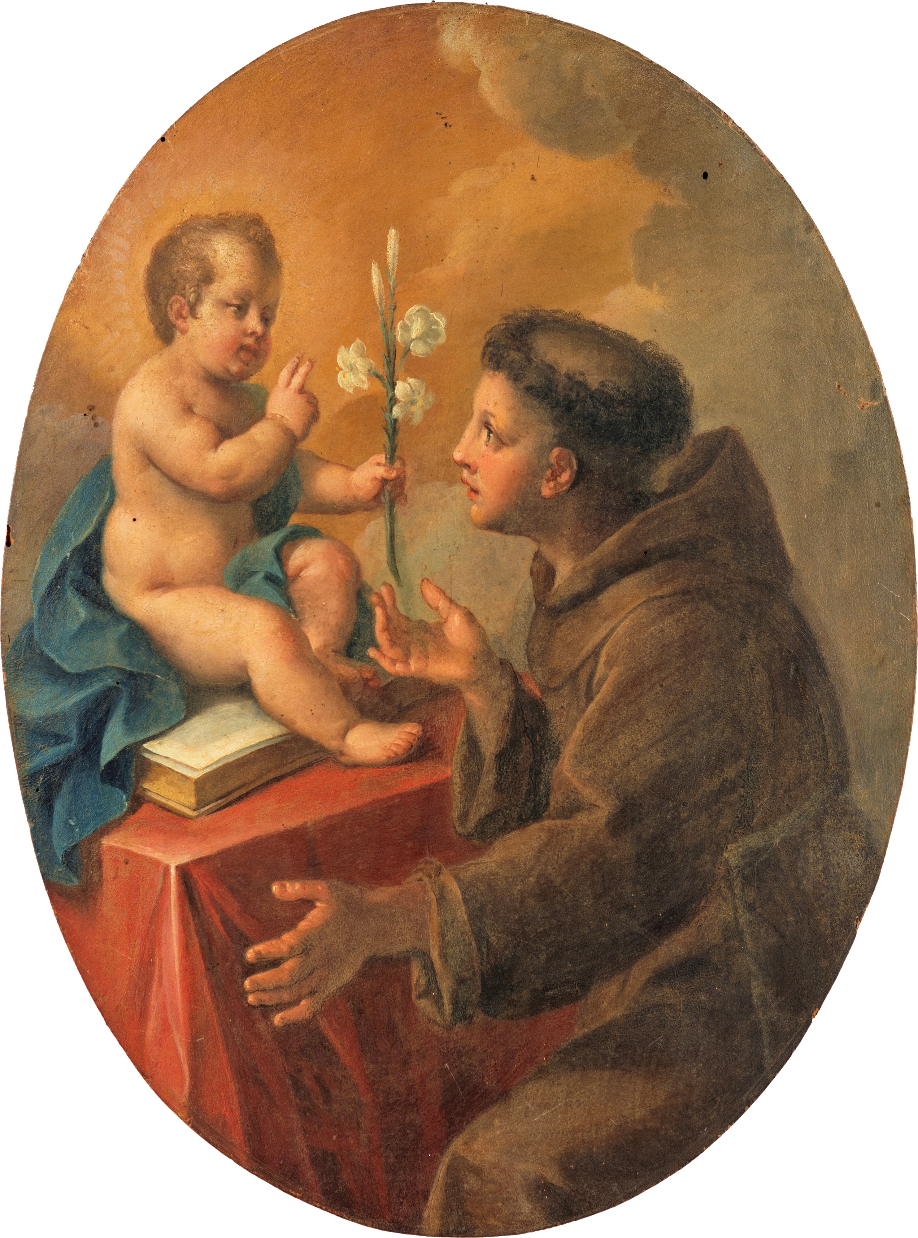 Pittore della Fine del XVIII Secolo - Sant'antonio con Gesù Bambino