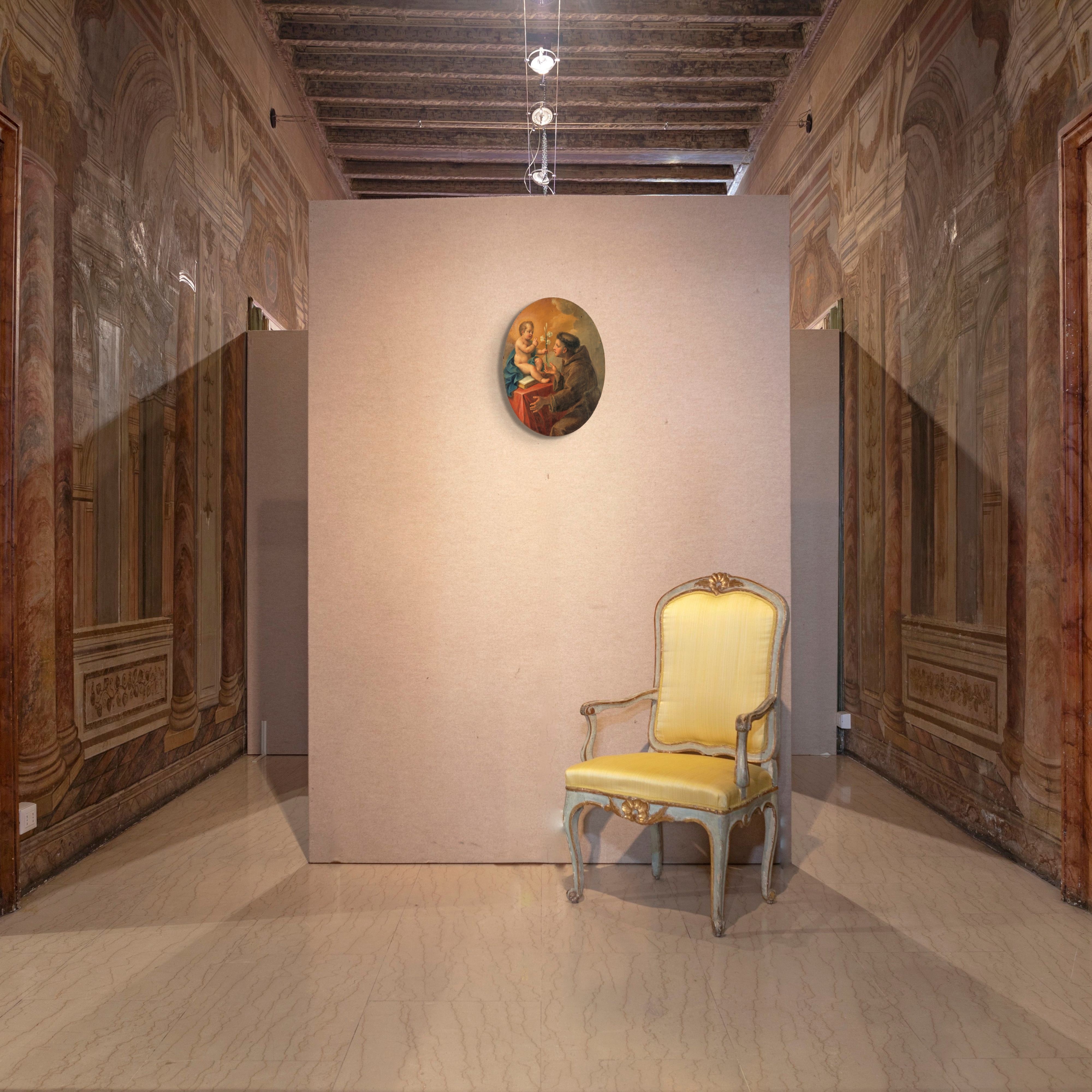 Pittore della Fine del XVIII Secolo - Sant'antonio con Gesù Bambino