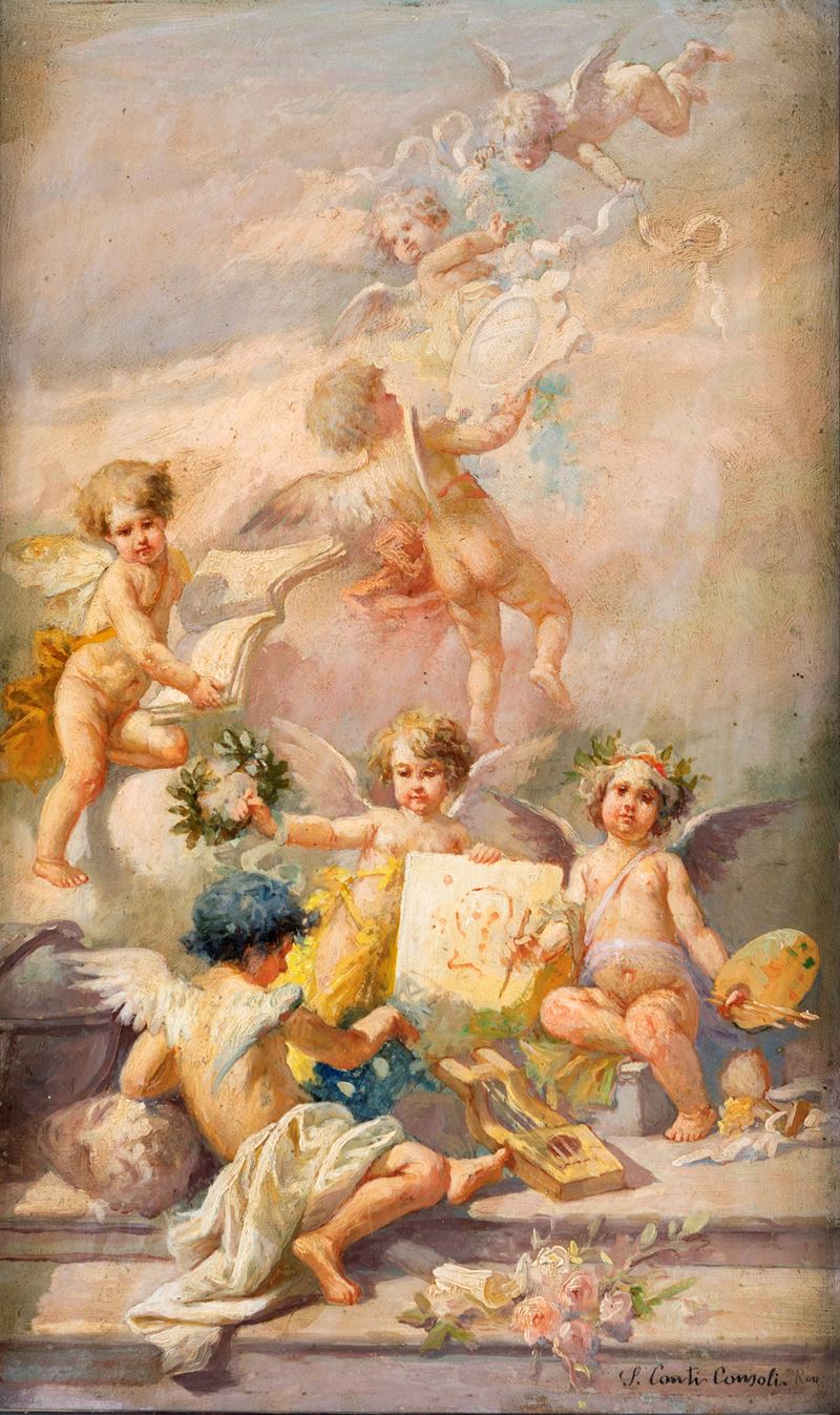 Sebastiano Conti Consoli - Allegoria delle Arti