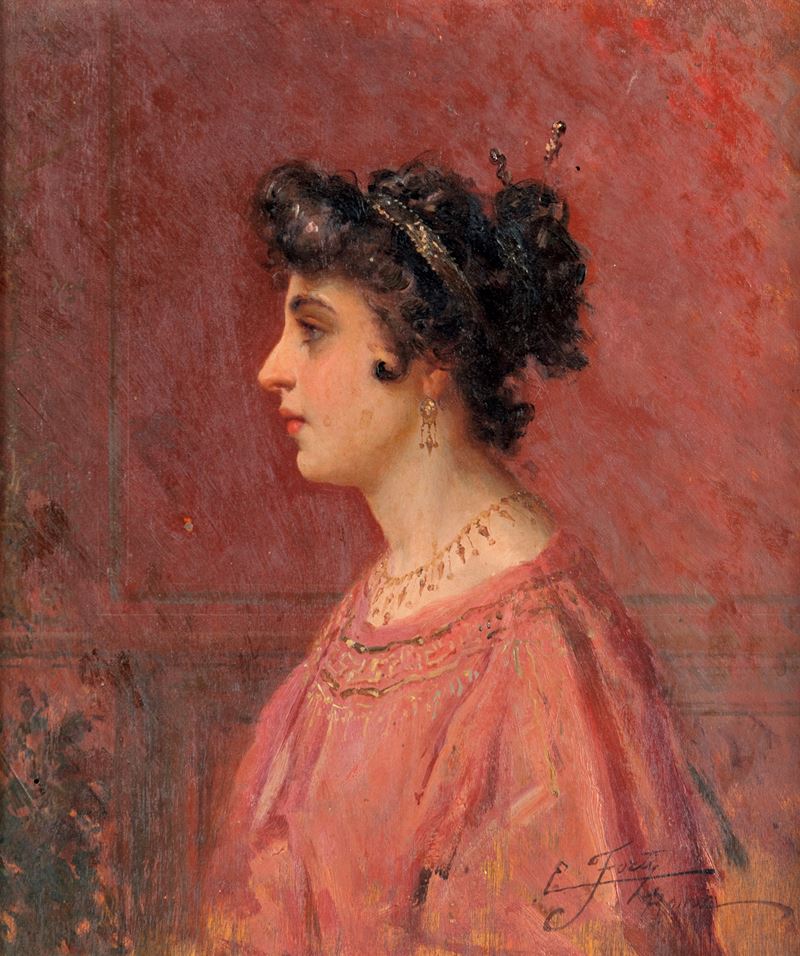 Edoardo Ettore Forti - Giovane Signora Pompeiana