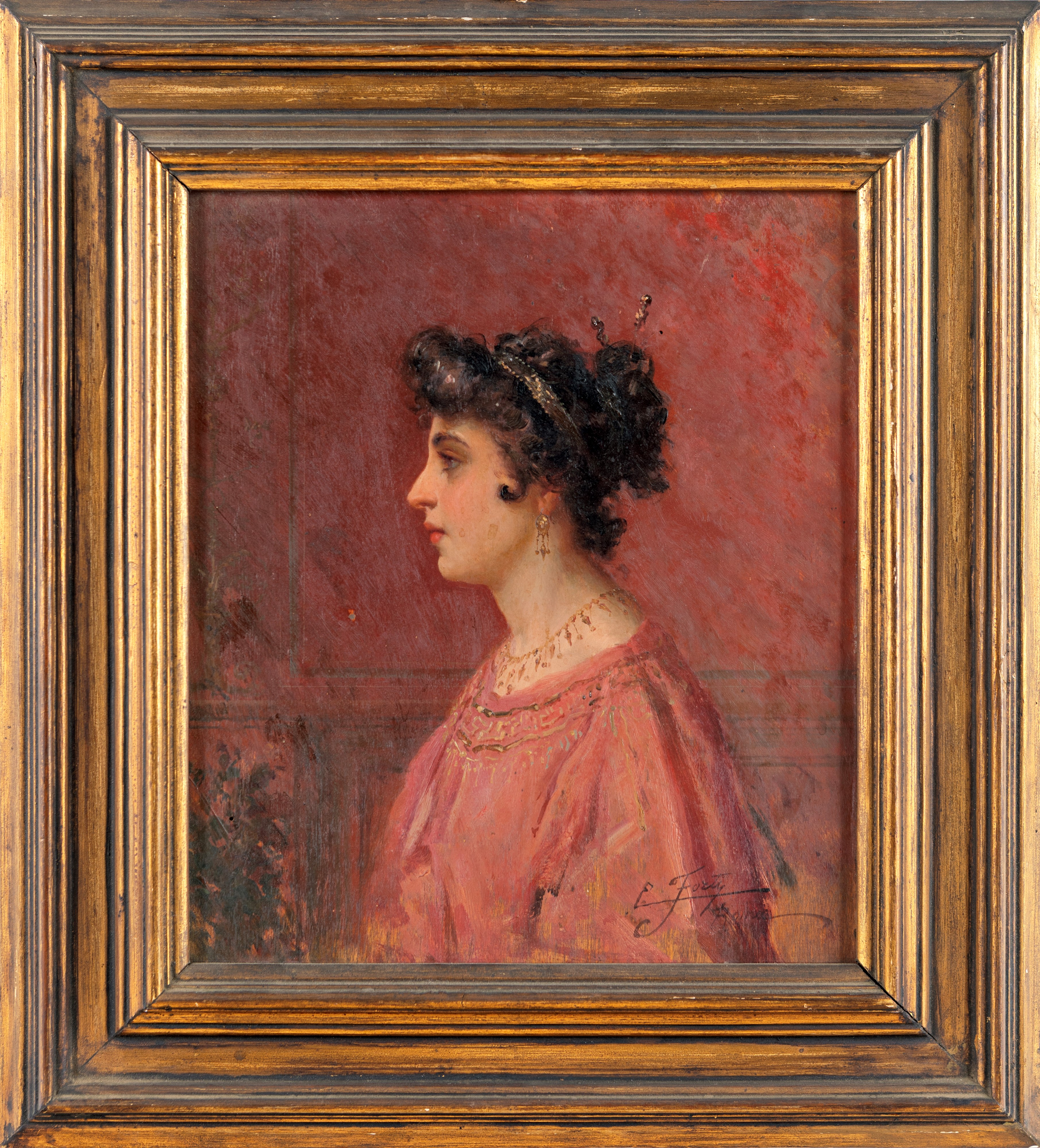 Edoardo Ettore Forti - Giovane Signora Pompeiana