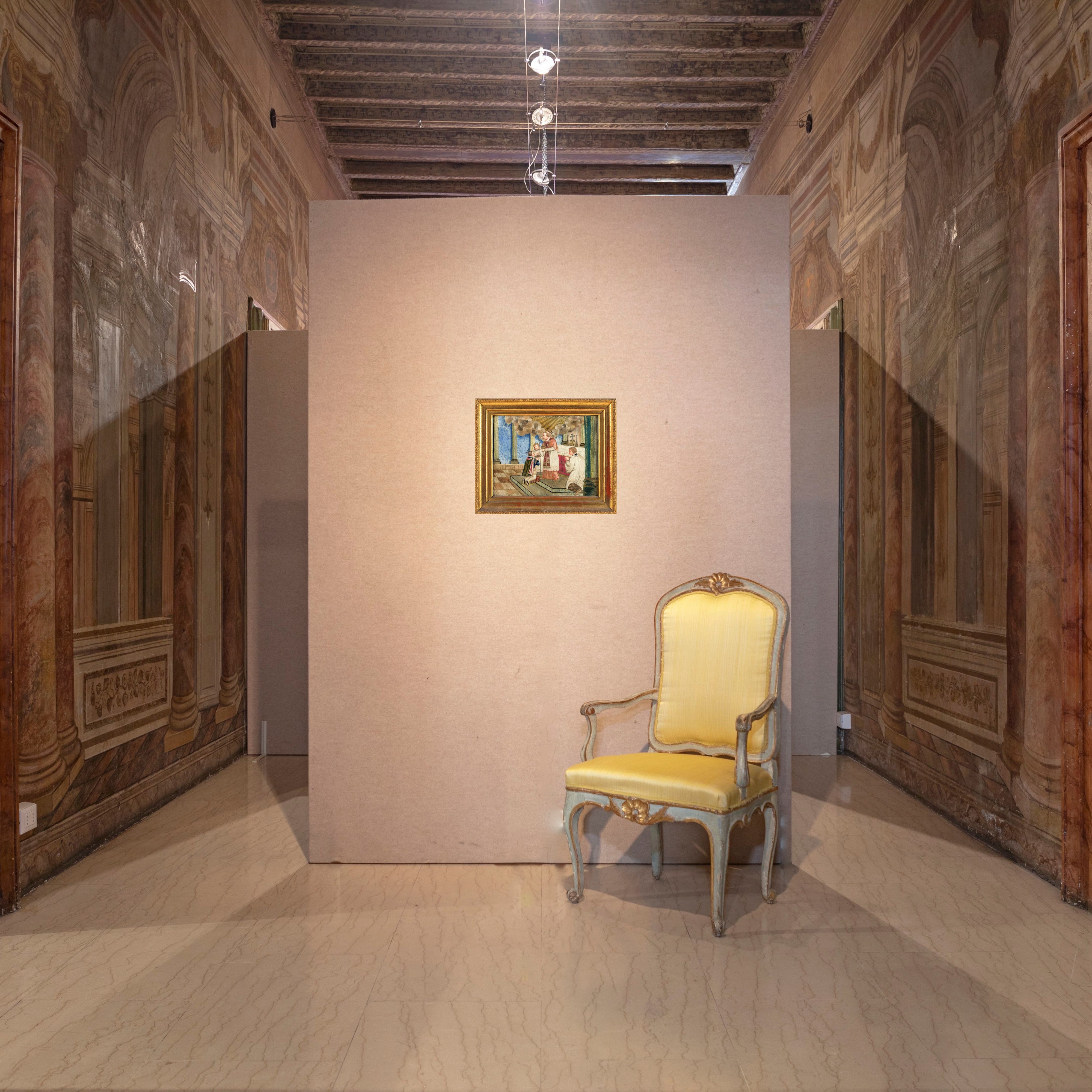 Arte Salentina del XVIII Secolo - San Luigi Gonzaga Riceve la Prima Comunione da San Carlo Borrom...