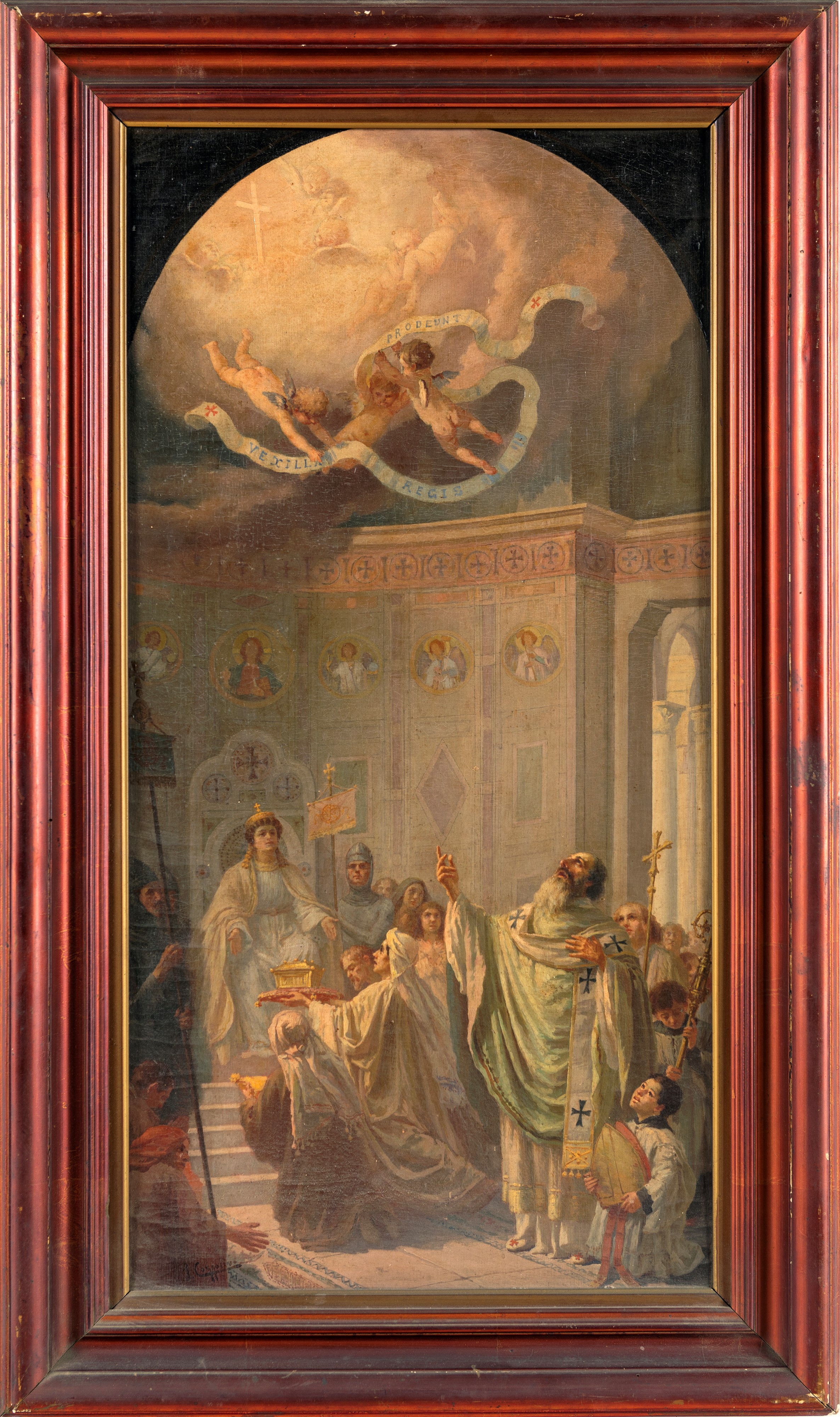 S. Cozzolino (scuola Italiana Fine XX Inizi XX Secolo) - Radegonda Ottiene in Dono Dall’imperator...