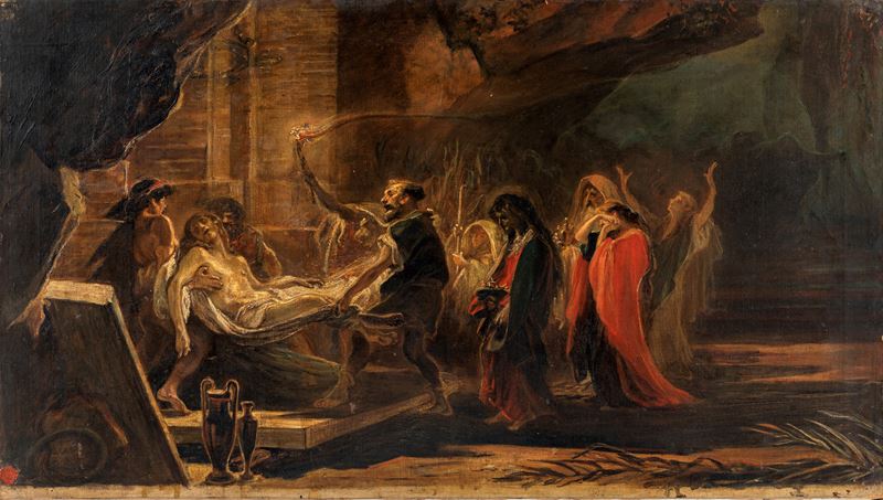 Scuola Europea del XIX Secolo - La Sepoltura di Gesù