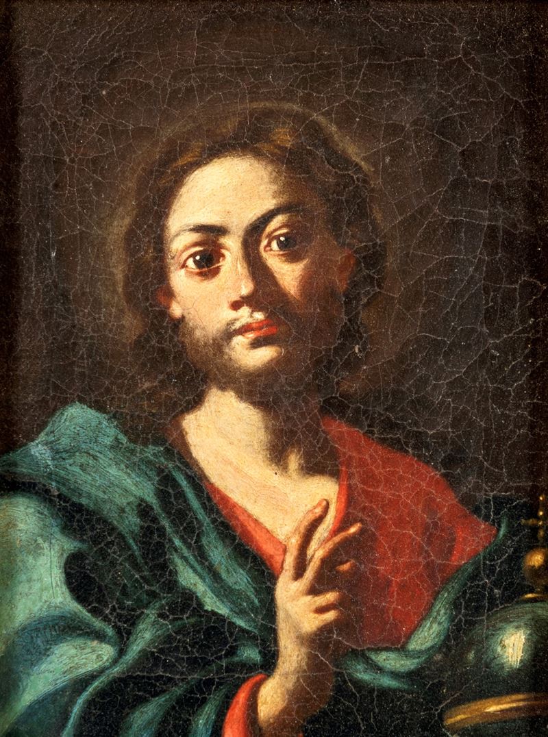 Scuola Napoletana del XVIII Secolo - Cristo Benedicente