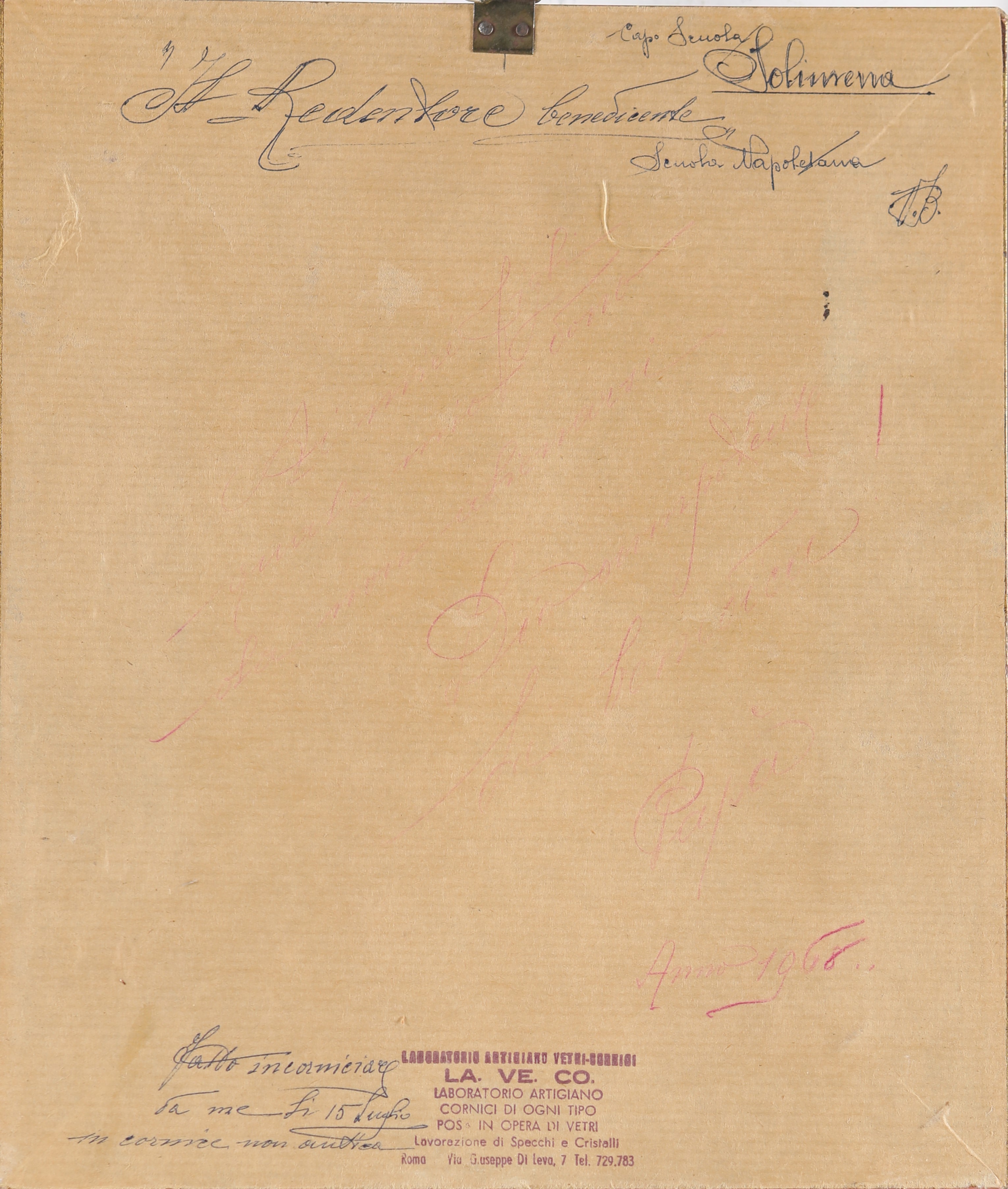 Scuola Napoletana del XVIII Secolo - Cristo Benedicente