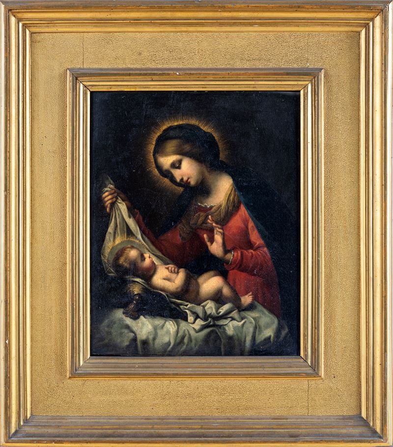 Pittore del XVIII Secolo - Madonna con Bambino