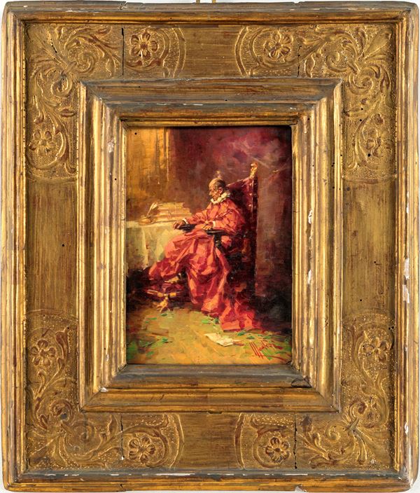 Cardinale in un interno