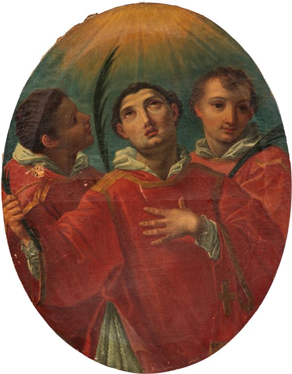 Pittore romano del XVIII secolo - Tre Santi Martiri