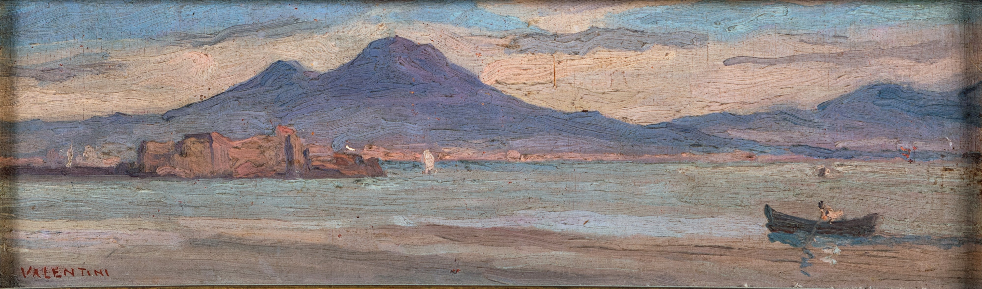 Scuola Napoletana del XX Secolo - Veduta di Napoli dal Mare