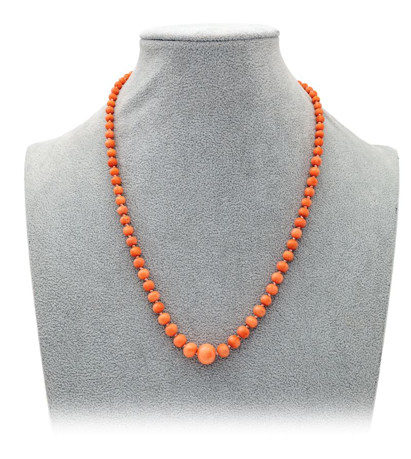 Collana in Corallo e Oro