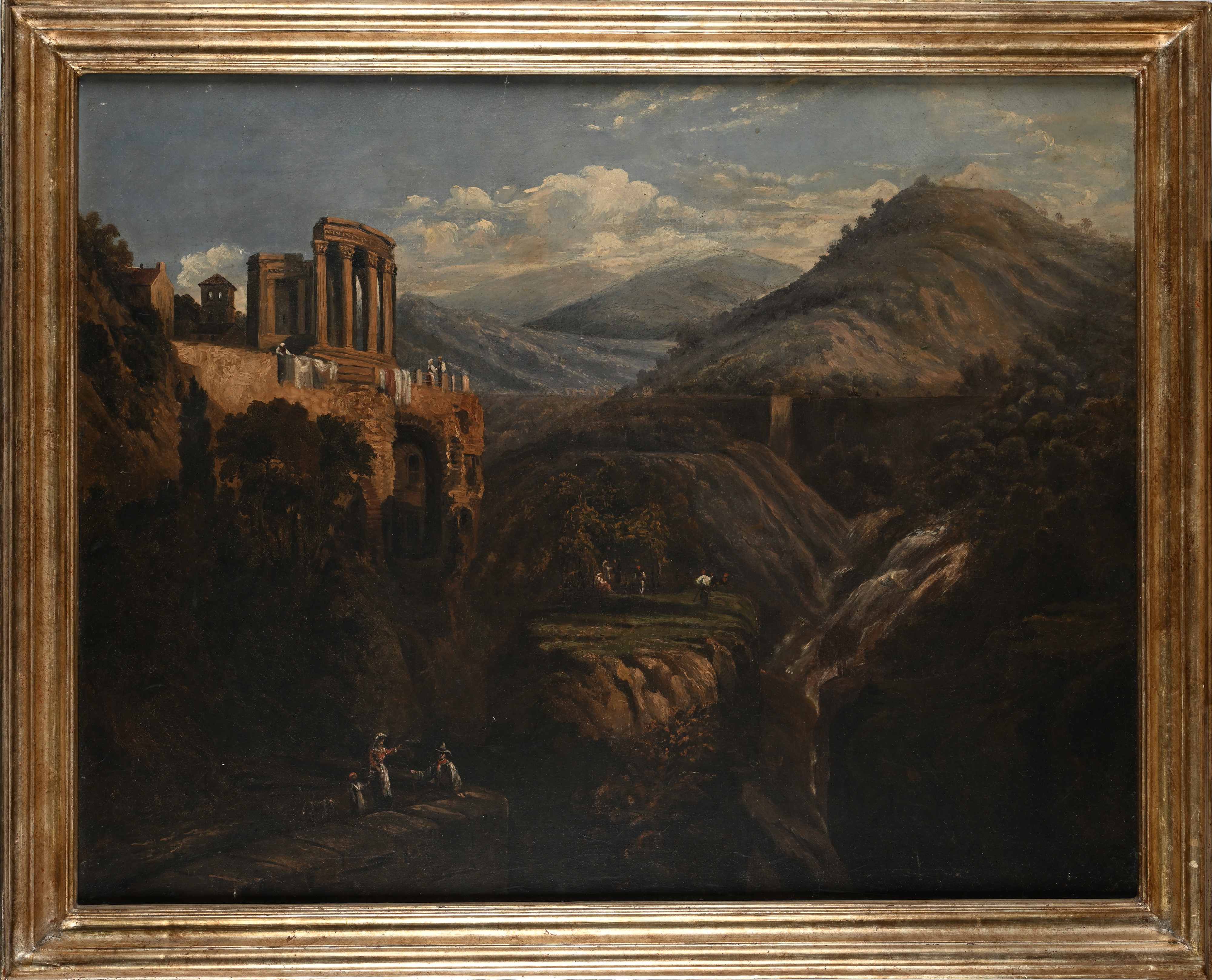 Scuola Romana della Fine del XVIII Secolo - Tempio della Sibilla a Tivoli