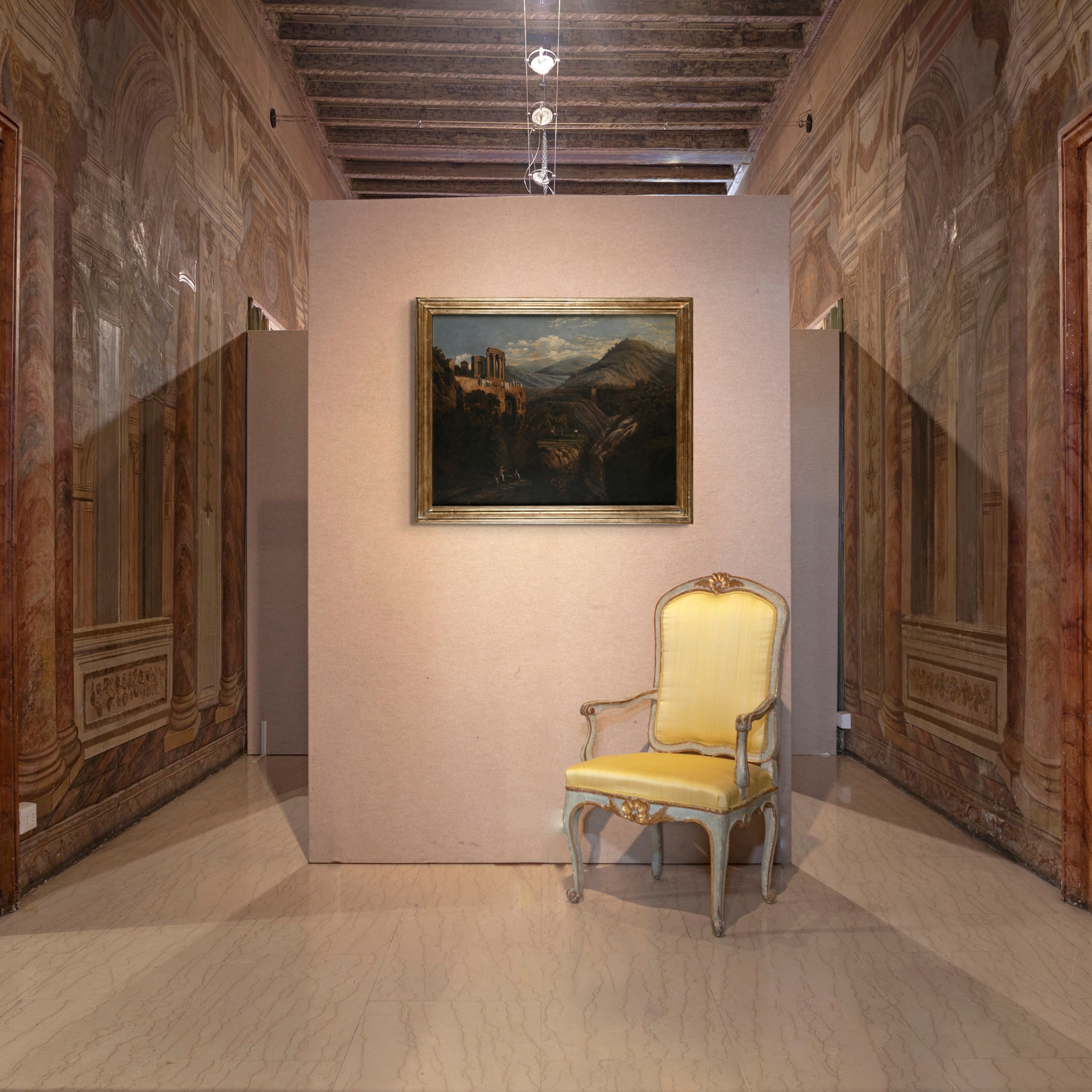 Scuola Romana della Fine del XVIII Secolo - Tempio della Sibilla a Tivoli