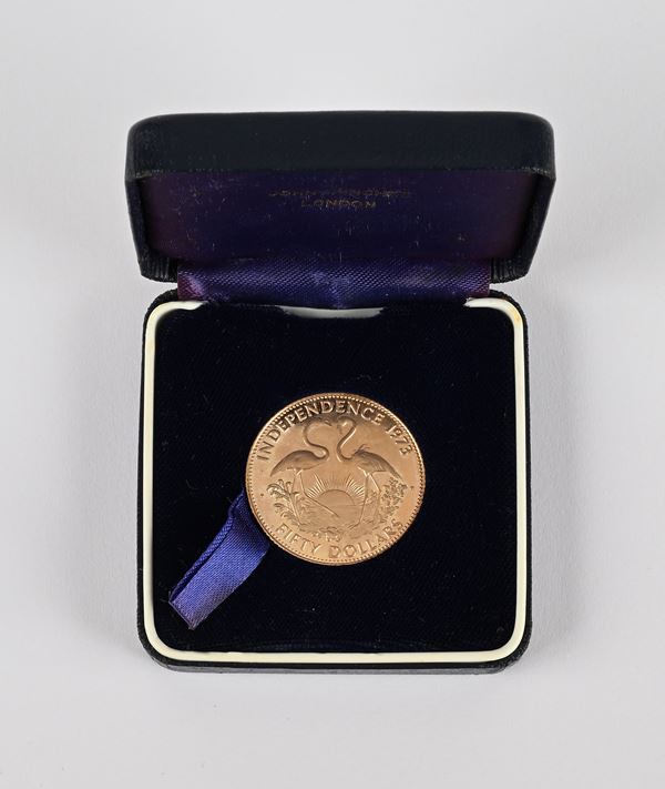 50 Dollari Bahamas 1973 Regina Elisabetta