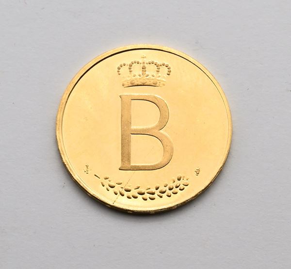 Medaglia XXV Anniversario Regno 1976 Baldovino re del Belgio