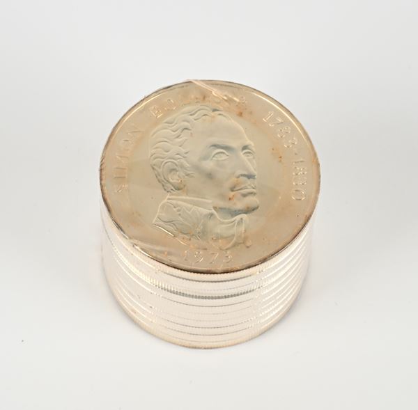 Lotto 10 pezzi da 20 Balboas Panama 1973