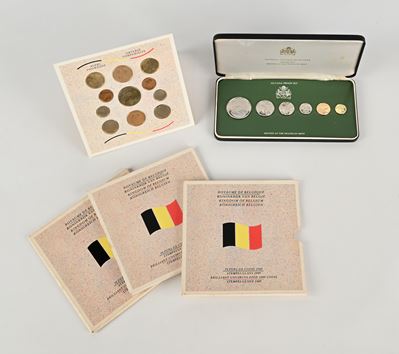 Serie Complete Guyana 1976 Proof; Belgio 1989 Fdc (3 Pz);