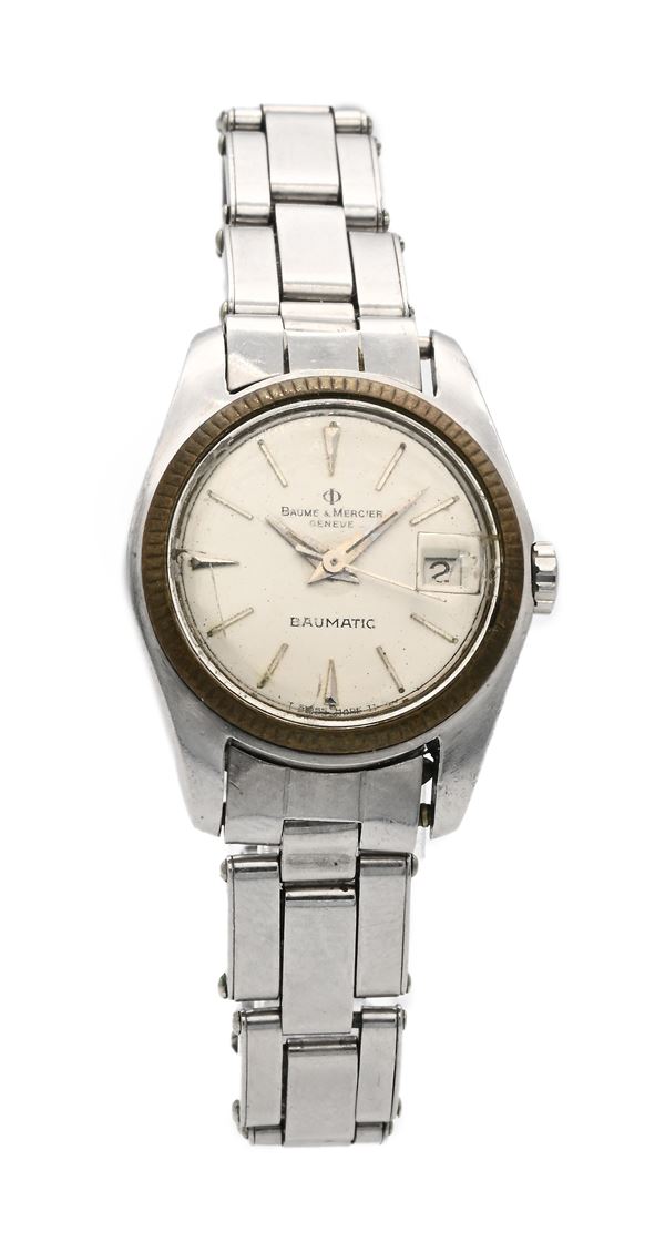 Baume & Mercier Baumatic - Orologio da polso automatico da donna con datario in acciaio 